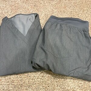 Gray Women's Scrub Set